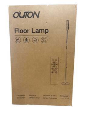 H10008bk Outon Led Floor Lamp Dimmable With Remote