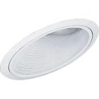P8000-28 Progress Lighting White Recessed Baffle Trim For Sloped 0785247800018