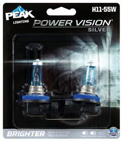 H11-55wpvs-2bpp Peak Power Vision Halogen Automotive Bulbs 13.2 Volts