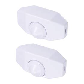 Peroup 601968195762 Rotary Cord Switch Ac 250v 2a Slide Control Lamp Dimmer 100-watt White - 2 Set