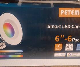 14w-co2 Peteme Smart Led Recessed 6 Inch Voice/app Alexa Google Home Pack New/opened