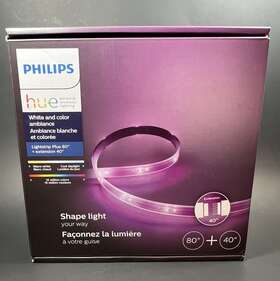 Philips 046677541804 Hue 80 Inch 40 Extension White And Color Ambiance Led Smart Light Strip