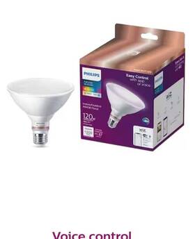 Philips 046677562496 Smart Led 120-watt Par38 Floodlight Light Bulb E26 Medium Base 1 Pack