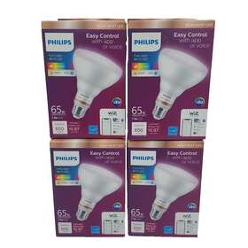 650l Philips 046677562724 Philips-smart Wi-fi 7.2w Led. Br30 Plug-in Color Changing Bulb 650l. Pack Of 4