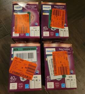 Philips 046677567279 Case Of 4 - Smart Bulb Led 40w Dimmable Wi-fi Wiz Connected Light