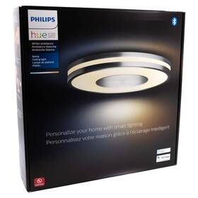Philips 046677570873 Hue Being Ceiling Light Aluminum Smart Led Flush Mount Silver New Sealed