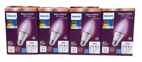 Philips 046677573270 Wiz Smart Light Bulb Color Changing Led Medium Base Wifi 40w - 4 Pack