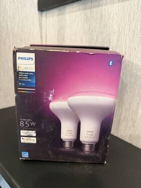 2-1002-a Philips Hue Br30 Multicolor Smart Led Bulb 2-pack Bluetooth 12.5w Dimmable