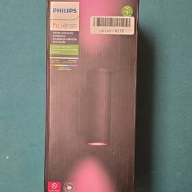 20812-9684x Philips Hue Appear Outdoor Wall Light Black Smart Color Changing Led 16w 1200lm