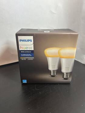 530300 Philips Hue White Ambiance 2x Single A19 Bulbs