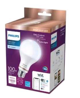 562389 Philips Dimmable Wifi Led Daylight 100w Replacement 14.5w A21 Bulb 1600 Lumens