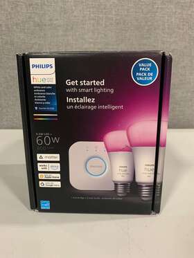 562918 Philips Hue White And Color Ambiance 60w A19 Smart Led Starter Kit