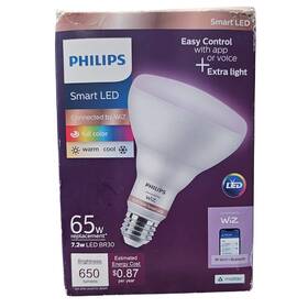 7.2br30 Philips Smart Led Br30 Light Bulb 65w Equivalent Wi-fi Color