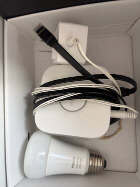 Philips 744759226518 Hue 4x A19 White And Color Bulbs 800lm Hub Kit Smart Lighting