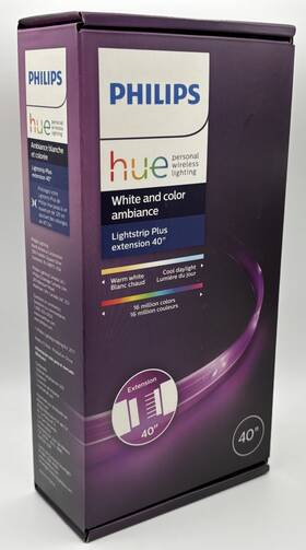 800268 Philips Hue White And Color Ambiance Indoor Light Strip Plus Extension 40 Inch
