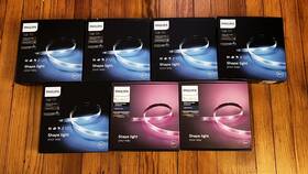 800276 Philips Hue White And Color Ambiance Lightstrip Lot Of 7 80 Inch Used