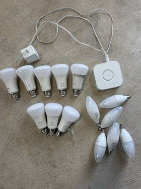 Philips 8718699667744 Hue White And Color Led Smart Lighting Kit With Hub Bulbs App Control