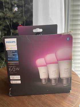 9290022661a Philips Hue White And Color Ambiance A19 Led Multicolor Bluetooth Bulbs 3-pack