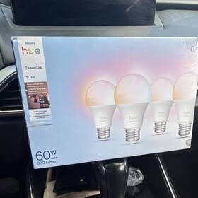 Philips 929002435503 Hue Essential A19 Smart Led Bulbs 4-pack 8.8w 800lm Multicolor