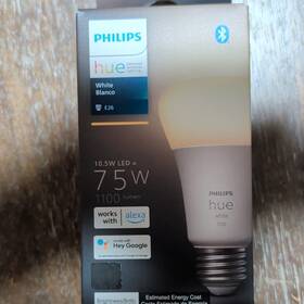 Philips 929002469101 Hue White A19 E26 Smart Led Bulb 1100lm 2700k 10.5w Dimmable