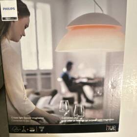 9290031348 Philips Hue Beyond Smart Pendant Light White Led Dimmable Wireless App Control