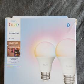 Philips 929004235502 Hue Essential A19 E26 Multicolor Led Smart Bulbs 2-pack 800lm Bluetooth