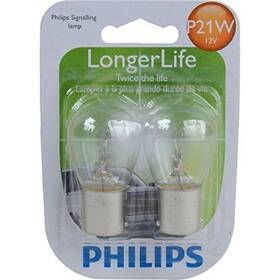 12498llb2 Philips Automotive Lighting P21w Longerlife Miniature Bulb 2 Pack White 1249