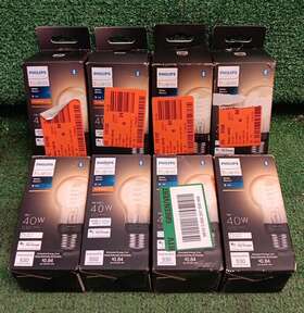 551770 Philips Hue Lot Of 8 - Dimmable/thin Filament E26 Edison Vintage 40w Led Bulb