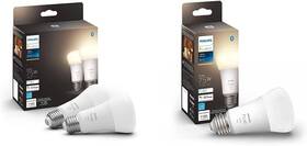 1100 Philips Hue 744110129229 2-pack White A19 Medium Lumen Smart Bulb Lumens Bluetooth And Z