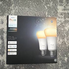 Philips Hue 9290030855202 White Ambiance A19 E26 Smart Led Bulbs 1100lm 2-pack Dimmable