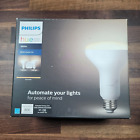 555458 Philips Hue White Br30 Smart Light Bulb Starter Kit 2 Bulbs Hub