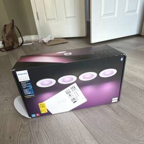 Rltw0001 Philips Hue Color Ambiance Smart Recessed Downlight- 5/6 Inch - 4 Pack Cash Only