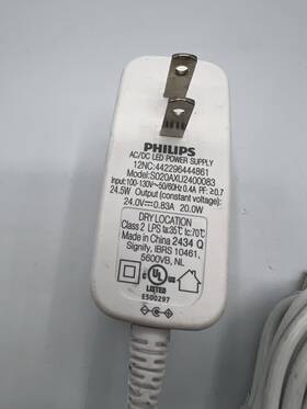 S020axu2400083 Philips Genuine 24v 20w Power Adapter - White For Hue