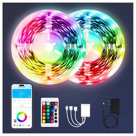 Pb5018215 Phopollo Bluetooth Led Strip Lights 100ft 2 Rolls Of Multicolor