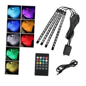 Povtii Povtii-2233cl Rbg 48 Led Multicolor Music Auto Usb Remote Car Lights
