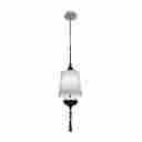 Pr8071wh Bazz Lighting Chrome And White Single-light Mini Pendant J-c-60 773270807111
