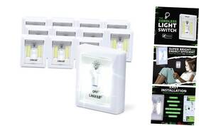 Pswitch1248 Promier Cob Led Light Switch Night 200 Lumen Wireless Battery Operated 12-pack