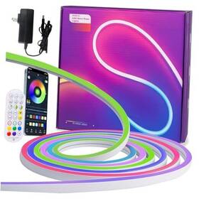 Neon-us-003 Puneng Rgbic Neon Rope Light 16.4ft Strip App Color Changing