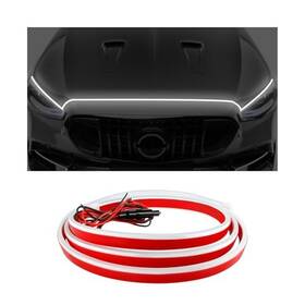 Rdxcv Rdxcv-8487cl Car Hood Light Strip 12v Super Bright Daytime Running Lamps 71 Inch White