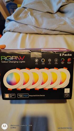Td40001 Rgbw Color Changing Smart Led Downlight 6-pack Alexa App Voice Control Wi-fi