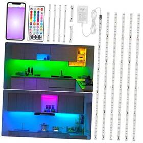 Bc101 Rgh Lighting Under Cabinet Kit With App And Remote Control 6 Pcs Led 9.8ft Rgbw