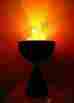 Rm2881 Generic Standing Flame Lamp 11 Halloween Decor Faux Electric Dungeon 097138631770