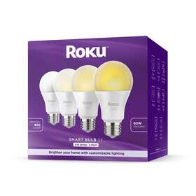 Bs1000p4r Roku Smart Home Bulb Se 4-pack With Adjustable Brightness 9.5 Watts