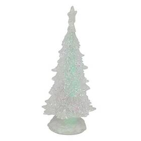 131505 Roman Spinning Curved Branches Tri Color Led 12 Inch Acrylic Holiday Tree