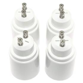 Gu10-e27e26-w4 Ruiling 4-pack Gu10 To E26/e27 Lamp Holder Base Heat Resistant Material Led Light Con