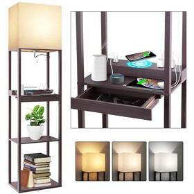 B0bxn2bdpw Runtop Modern Floor Lamp With Wireless Charging 2 Usb Outlets 15w Led