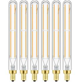 E12-7.3-0406 Rykj E12 Led Tube Bulbs T6 Tubular Edison Filament Bulb Warm White - 6w