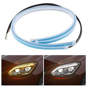 Salior Tiao-2pcs-0604 2pcs White-amber Streamers Led Light Strip For Head Day Running