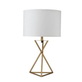 Bm240895 Saltoro Sherpi Metal Tripod Legs Table Lamp With Rotary Switch Gold