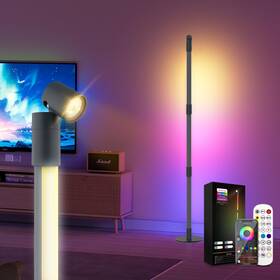 Fl-001 Sanben Rgb Ic Floor Lamp Smart Led Corner With Music Sync 1 Pack Gray